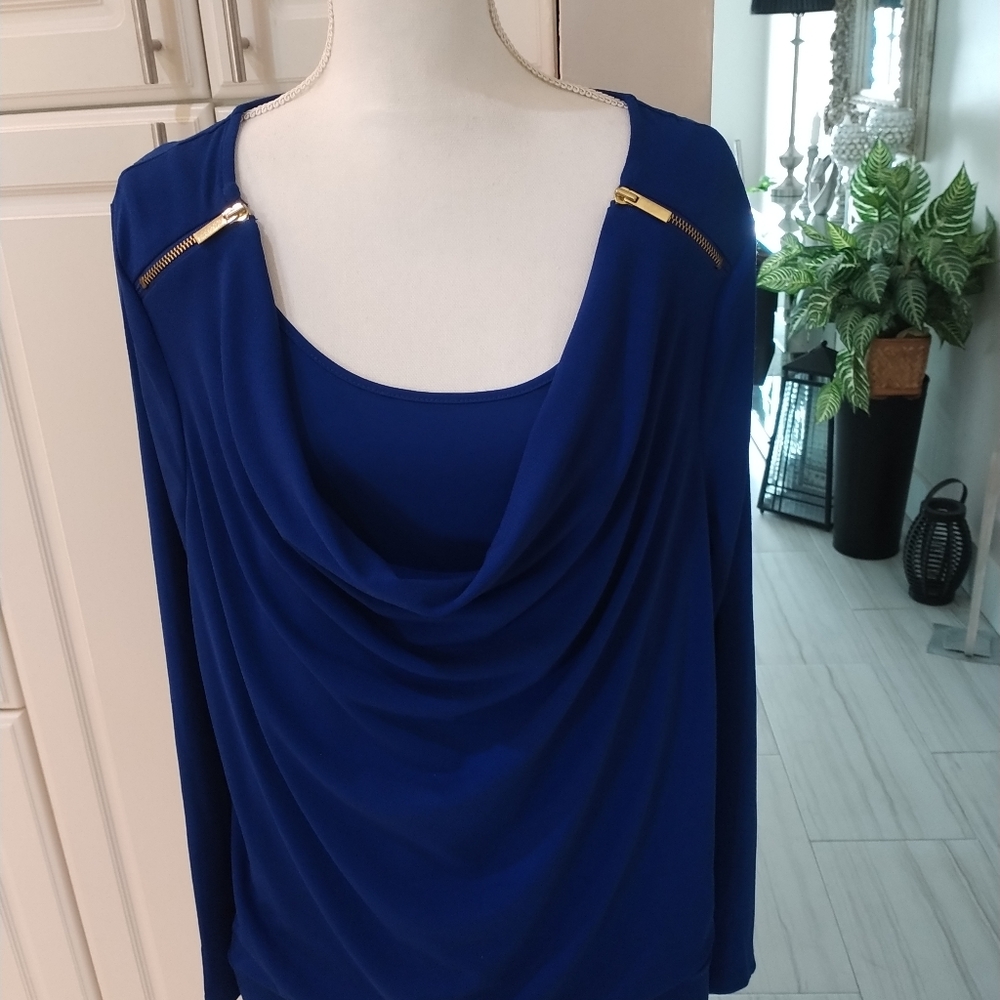 *Cobalt Blue Blouse Size 2X
